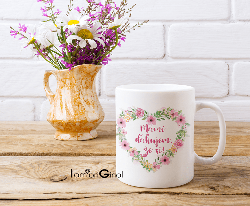 11 oz coffee mug mockup featuring an elegant flower vase 43572 r el2 1